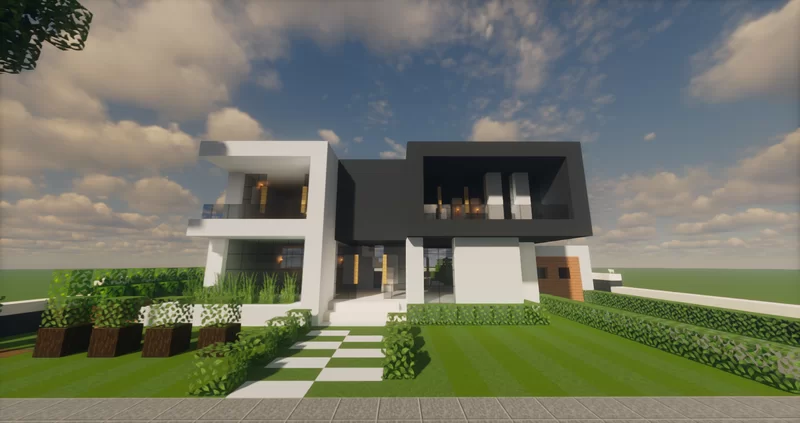 Modern House 08 (Map + Schem) Minecraft Map
