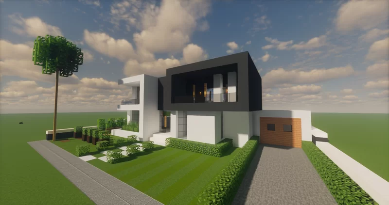 Modern House 08 (Map + Schem) Minecraft Map