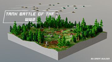 Tank battle of the WW2 | Minecraft map | Download Minecraft Map & Project