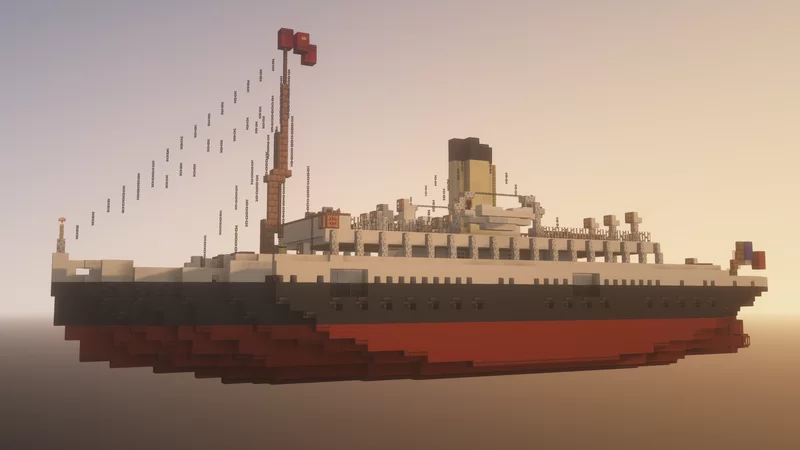 SS Nomadic [1911] - White Star Line | Near 1:1 Scale Minecraft Map