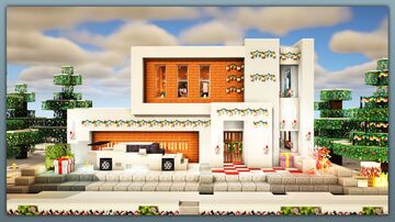 ✨Modern House, NEW YEAR SPECIAL BUILD FREE DOWNLOAD🎇 Minecraft Map & Project