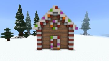 A Festive Gingerbread House Minecraft Map & Project