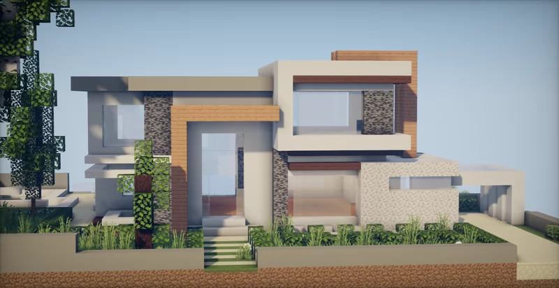 Modern House 20 (Map + Schem) Minecraft Map