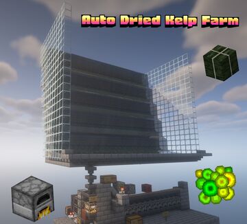 Easy-to-Build Ultimate 1.21 Minecraft Auto Dried Kelp Farm with Infinite XP and Furnace Array Minecraft Map & Project