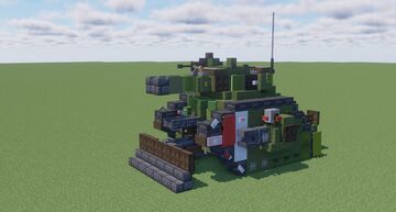Warhammer 40K Leman Russ Battle Tank (1.5:1 Scale) Minecraft Map & Project