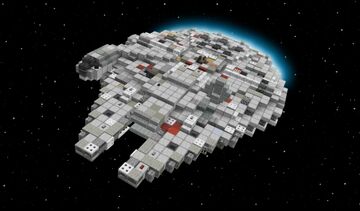 Millennium Falcon 1:1 Build Minecraft Map & Project