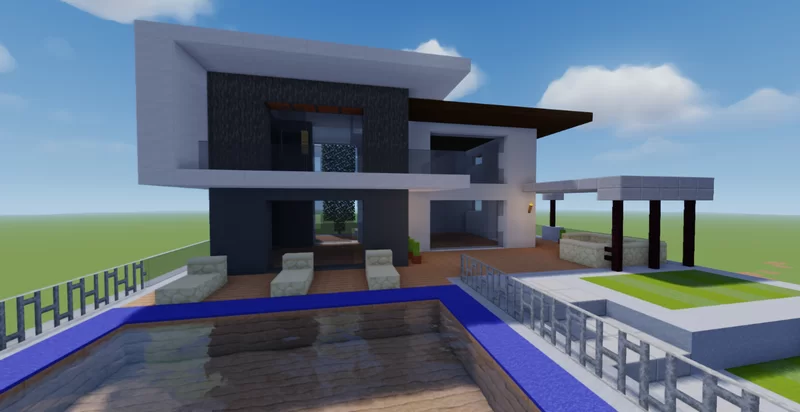Modern House 70 (Map + Schem) Minecraft Map