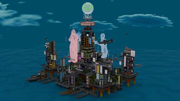 Cyberpunk City | Lobby Minecraft 250 x 250 Minecraft Map & Project