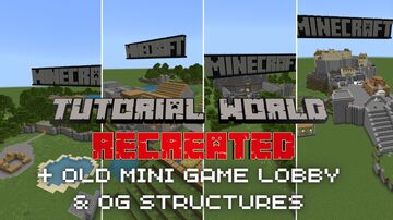 TU1 + TU5 + TU7 + TU14 + OLD MINI GAME LOBBY + OG STRUCTURES RECREATED Minecraft Map & Project