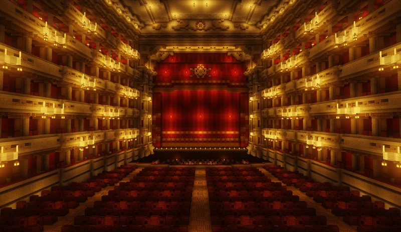 View of the stage from the royal box