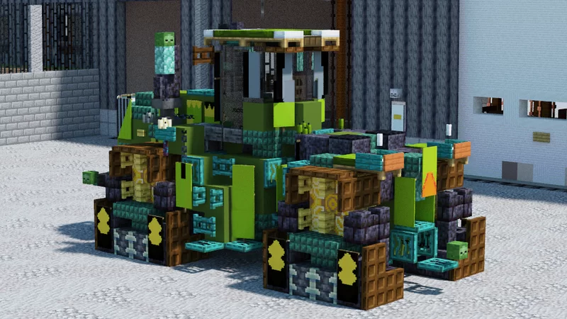 Minecraft Traktor John Deere 9RX 640, tractor Minecraft Map