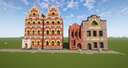 Häuserpaket Wismar Ziegelhäuser [Download] / House package Wismar brick houses [Download] Minecraft Map & Project