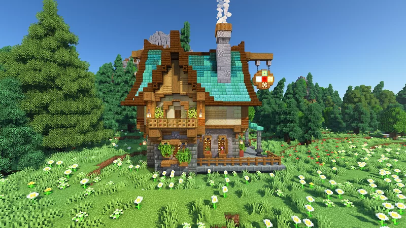 Fantasy Medieval House Minecraft Map