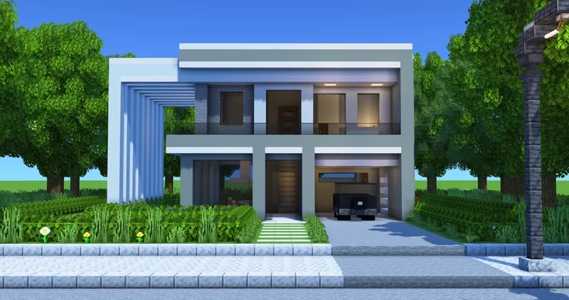 Modern House | Full Interior | Download Minecraft Map