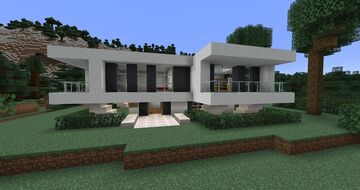 Modern German Mountain House Minecraft Map & Project