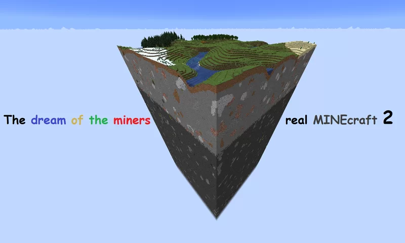 The dream of the miners - real MINEcraft 2 Minecraft Map