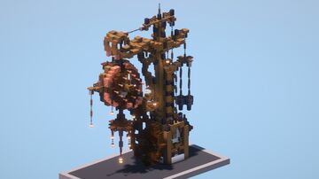 Steampunk Clock Minecraft Map & Project