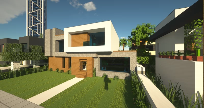 Modern House 125 (Map + Schem) Minecraft Map