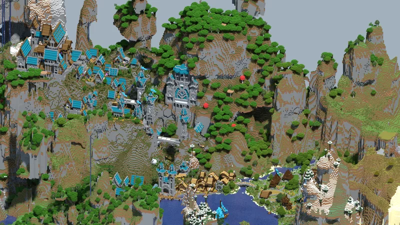 Fairy fantasy city Minecraft Map