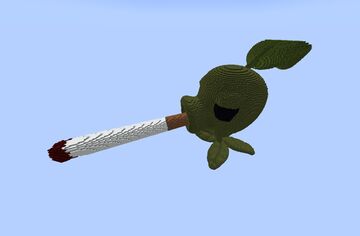 PvZ peashooter smoking a cigarette [DOWNLOAD] Minecraft Map & Project