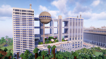 Fuji Broadcasting Center Minecraft Map & Project