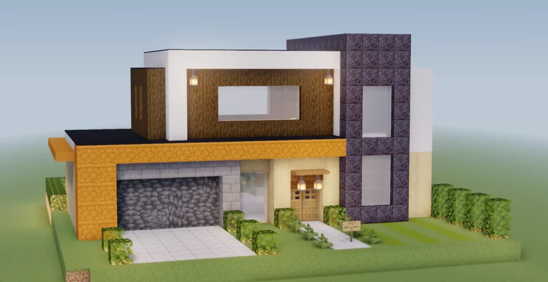 Modern House 113 (Map + Schem) Minecraft Map