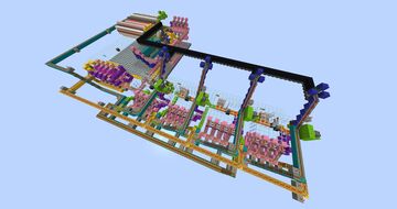 Automatic Minecart Station Minecraft Map & Project