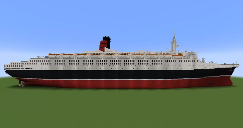 Project Craft Rms RMS Queen Elizabeth 2 Minecraft Map