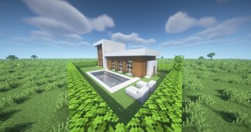 Modern House | Download | No Interior Minecraft Map & Project