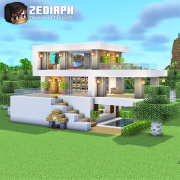 Modern House Minecraft Map & Project