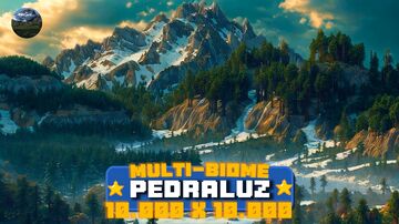 Pedraluz 1.21+ | 10.000 x 10.000, Multi-Biome | Survival-Friendly/RPG | Java Edition | Custom Structures & Custom Caves Minecraft Map & Project