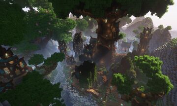 Elven tree village - Kaedwen Minecraft Map & Project
