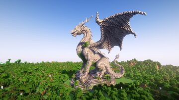 Minecraft Guardian Dragon Statue Free Minecraft Map & Project