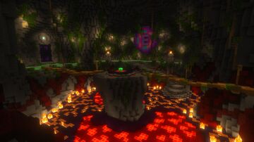 Elimination Pit | 150x150 | Cave Arena Minecraft Map & Project