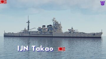 IJN Takao-class (Full interior) Minecraft Map & Project