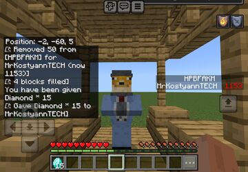 Minecraft Bedrock Edition NPC Shop | Created by HPBFA, with no mods! | PufferFishman shop ;) Minecraft Map & Project