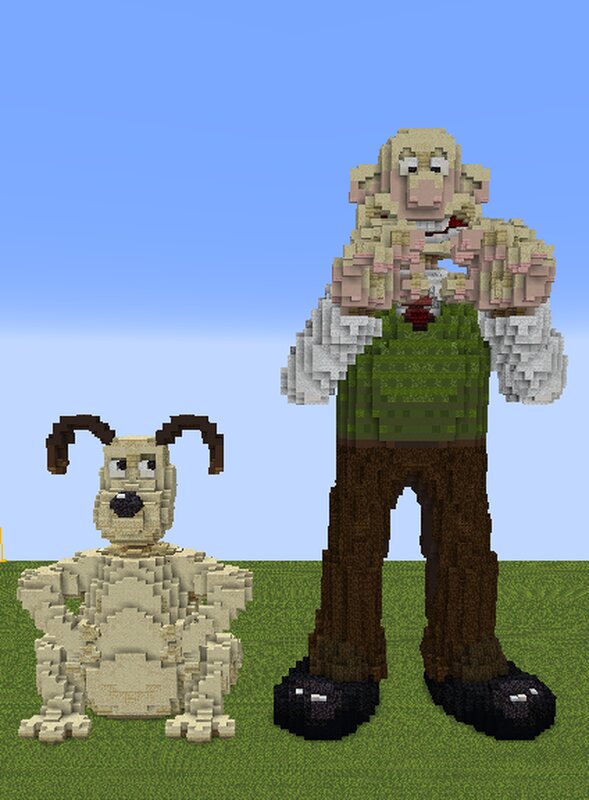 Уоллес и Громит Wallace & Gromit minecraft build постройка