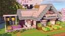 Beekeeper's Survival House, Cherry Wood +Guide 🌸[7] Minecraft Map & Project