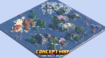 Concept Map: Archipelagos – 3K, 1.21.5+ | Survival Friendly | Custom Caves & Structures | Java & Bedrock Minecraft Map & Project