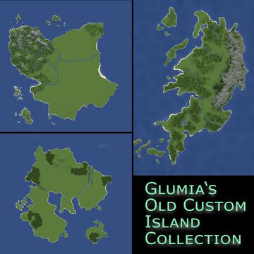 Glumia's Old Custom Island Collection Minecraft Map & Project