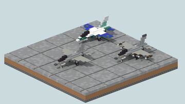 light fighter/advanced jet trainer - Leonardo M-346 family - [1,5:1 scale] Minecraft Map & Project