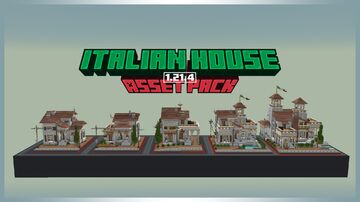 5 Unique Italian Houses Pack | Download .schem | Minecraft Map & Project