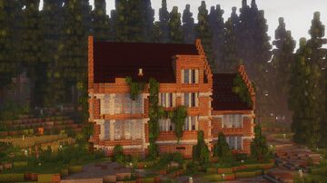 Old british mansion in the forest | FULL interior | 1.20.1 Minecraft Map & Project