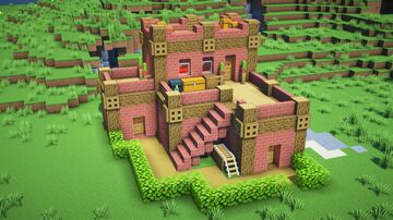 Brick 'n' Oak House Build +Tutorial 🏡88 Minecraft Map & Project