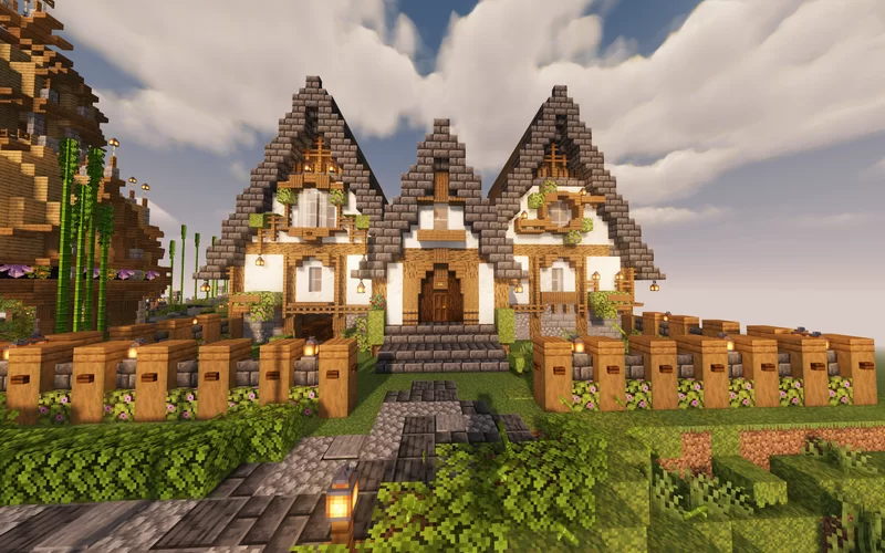 medieval house with a plot Minecraft Map