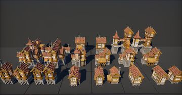 22 House Medieval Pack *Exclusive to my patreon* Minecraft Map & Project