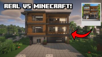 real life modern house Minecraft Map & Project