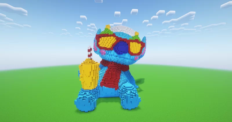 Minecraft Christmas Stitch 9 Statue Minecraft Map