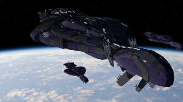 Halo Covenant Maugen pattern (RCS) armoured cruiser Minecraft Map & Project