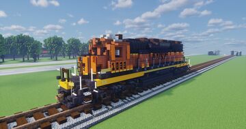 BNSF, EMD SD40-2 Minecraft Map & Project